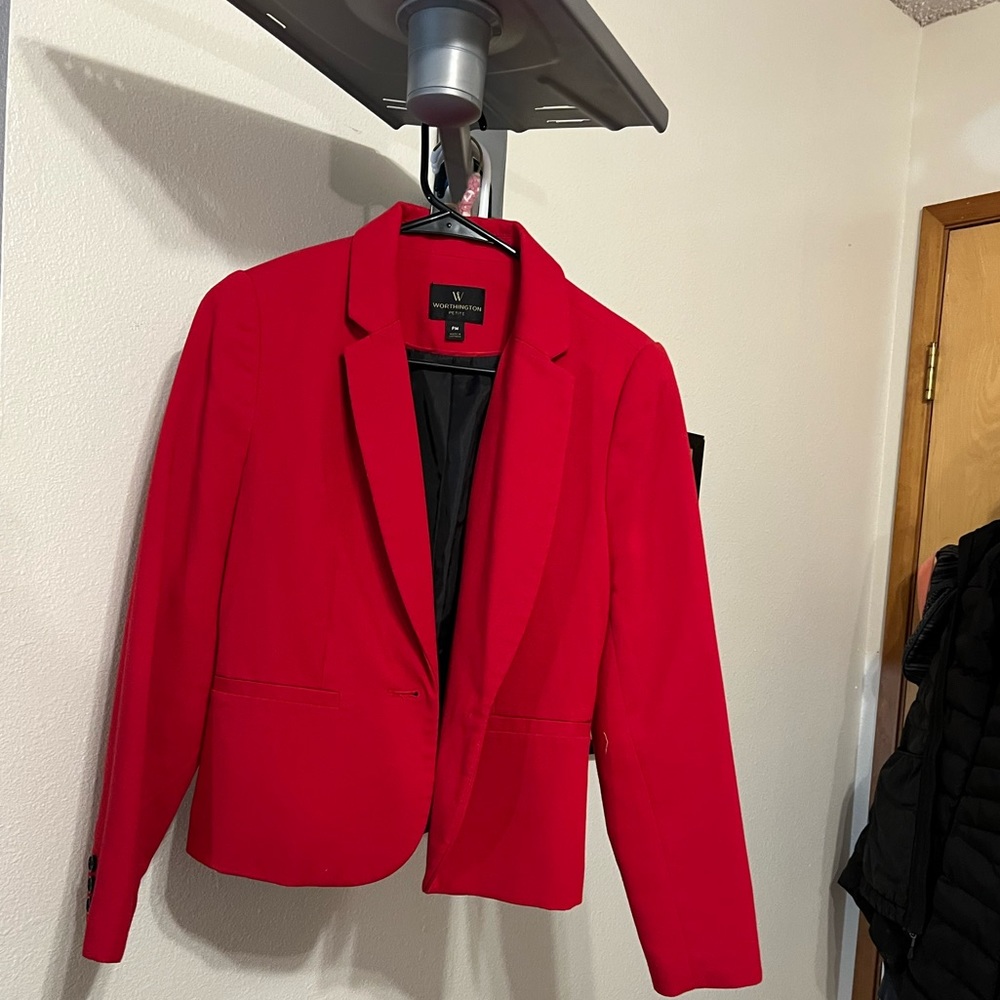 Red Worthington blazer size M